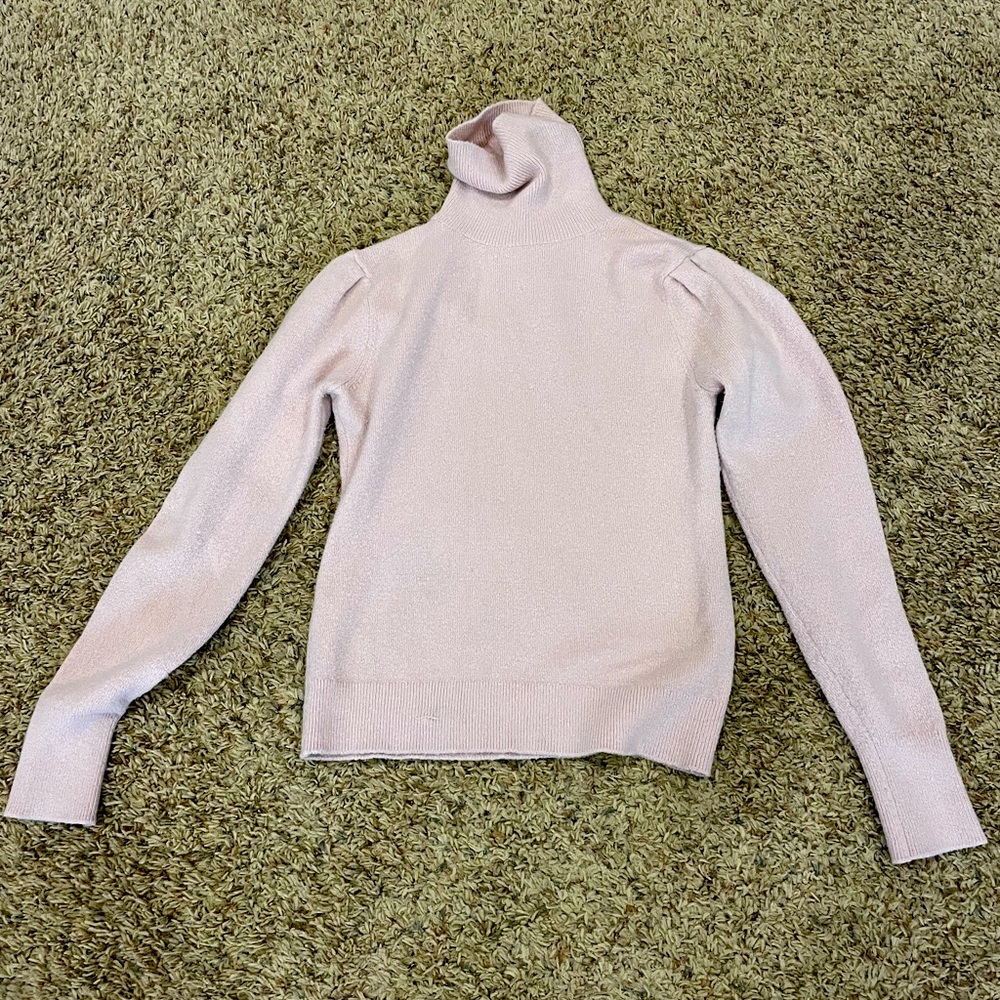Rachel Parcell light pink turtleneck sweater